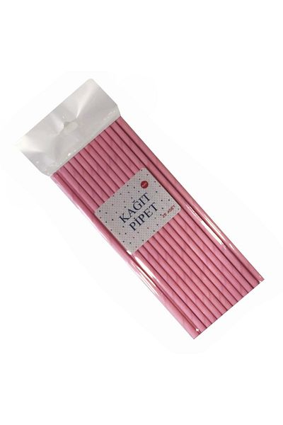 Chuva Paper Straws Pink 25 Pieces