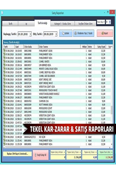 DemirSoft Barkodlu Market Satış Programı (temel Paket) Aynı Gün Kurulum