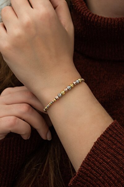 Nereze Kadın Gümüş 925 Ayar Renkli Dorika Bileklik  Bileklik