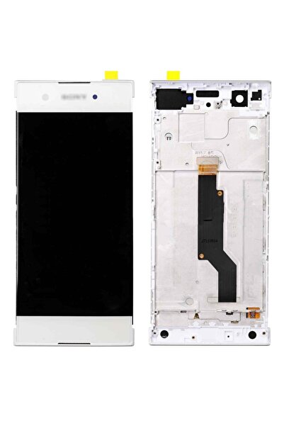 Teknonet شاشة LCD متوافقة مع هاتف Sony Xperia Xa1 تعمل باللمس مع شريحة - أبيض