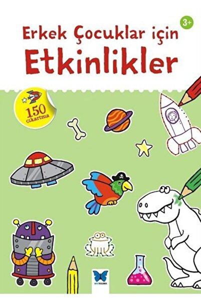 Mavi Kelebek Yayınları Erkek Çocuklar için Etkinlikler Kolektif Kitabı 32 Say...