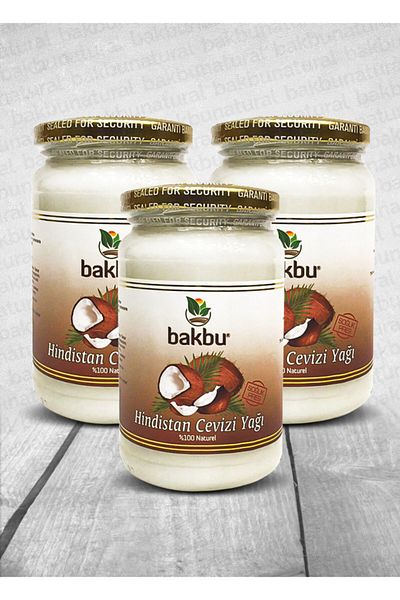 Bakbu زيت جوز الهند 320 مل 3 عبوات