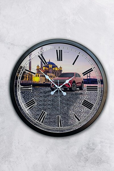 AİB STORE Δώρο 40 εκ. Μαύρο Μεταλλικό Ρολόι Τοίχου Σπιτιού