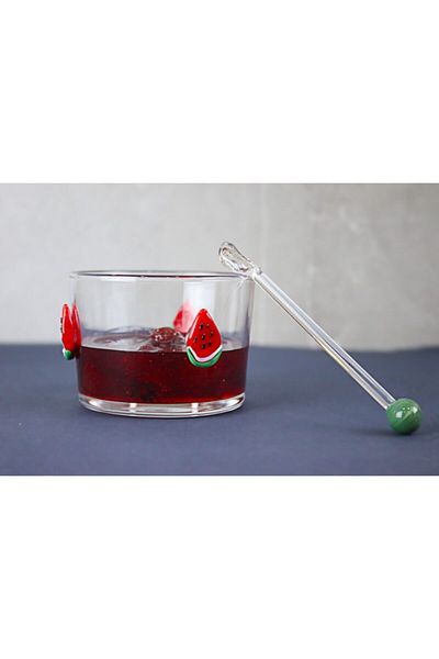 ADAMODART Watermelon Glass Figured Jam Bowl