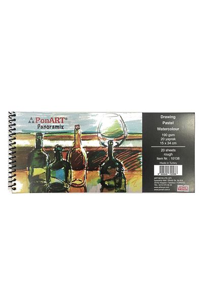 Ponart Panoromix 190 Gr.15x34 Cm 20 Sheets Sketchbook 10138