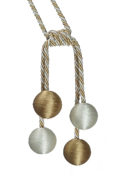 wenthi Beyaz-gold 4 Toplu Braçol Perde Toplama Kordonu