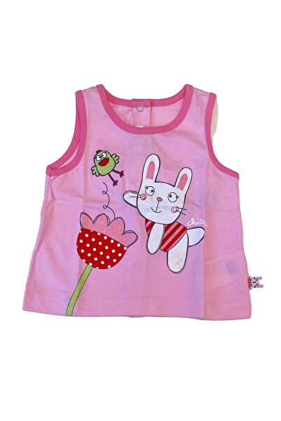 Chicco Kız Bebek Kolsuz Penye Tunik Tshirt
