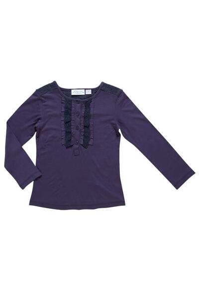 Chicco 5 років, один розмір, дівчинка, синя футболка з довгими рукавами