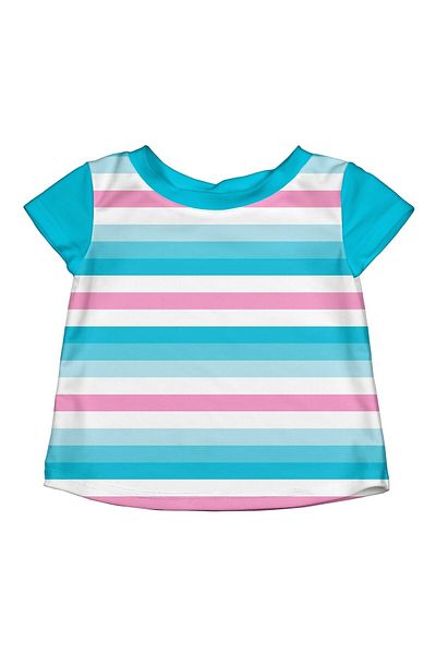 iplay 0-6 Months, One Size, UPF 50 Sun Protection Short Sleeve Baby Sea T-shirt