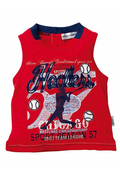 andywawa Baby Boy Sleeveless Combed Cotton Undershirt