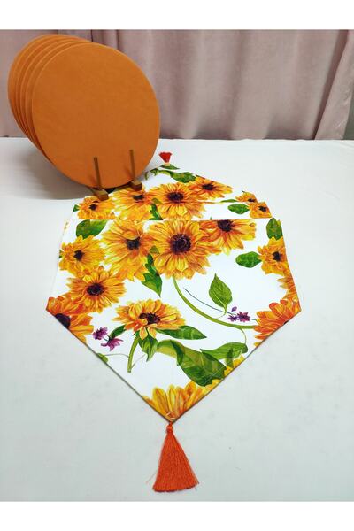 Viemso مفرش منقوش بزهرة عباد الشمس، لوحات شحن مكونة من قطعتين (باستثناء لوحات الشحن الخشبية)