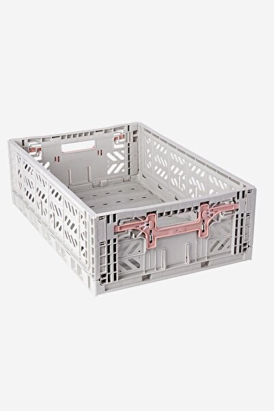 Aykasa 604018 Maxibox Konforlu Kilit Light Gray Katlanabilir Kasa