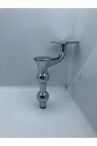 KARAKOÇ Modern,inci Metal 17 Cm Krom Mobilya Ayağı