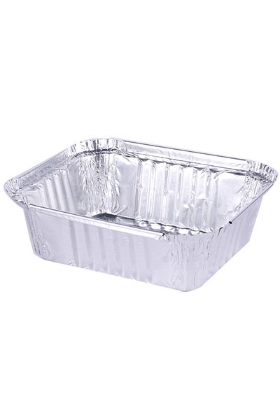 Aqua وعاء ألومنيوم 350 جرام 100 قطعة + غطاء (100 قطعة)