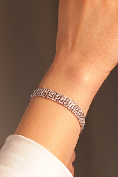 Adil İdil Kuyumculuk 14 Ayar Beyaz Altın Kalın Su Yolu Künye