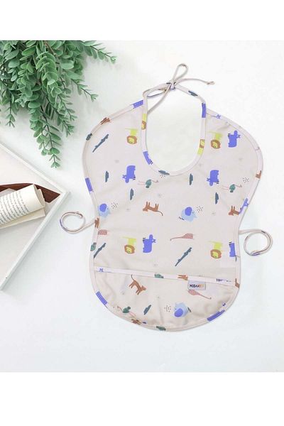 Modakids Animals Patterned Cute Liquid-Proof Baby Bib