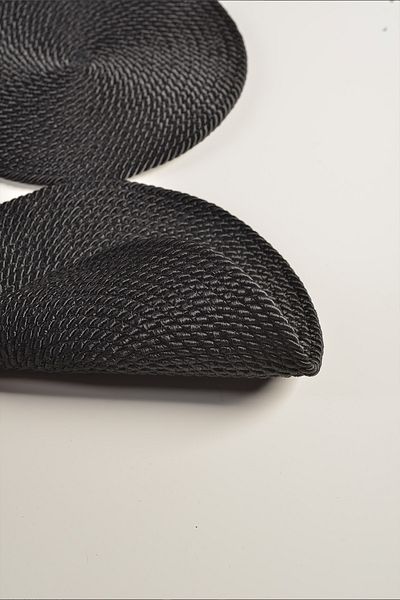 Natural Dowry Niya Black Washable Polyp Wicker Rope Living Room Dining Table Coffee Table Kitchen Cloth Runner