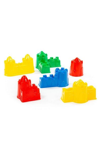 Polesie Colorful Molds Necessary for Toy Castle Making 6 Pieces