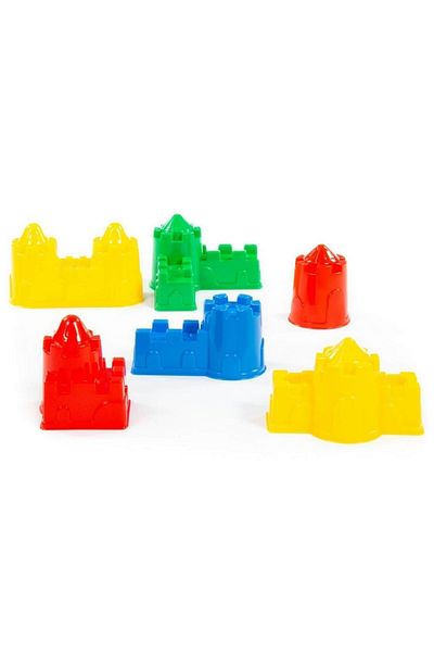 Polesie Colorful Molds Necessary for Toy Castle Making 6 Pieces