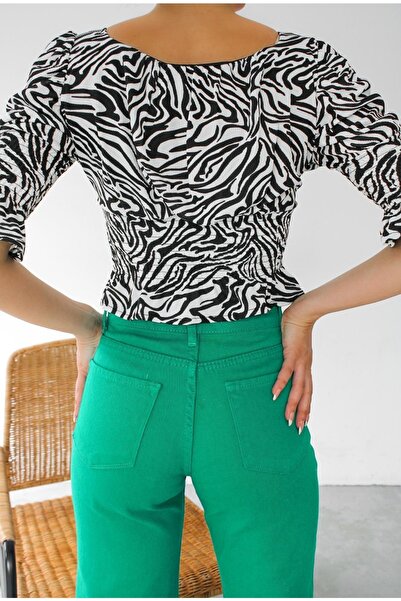 Noa Noa Блуза з гіпсовим квадратним коміром