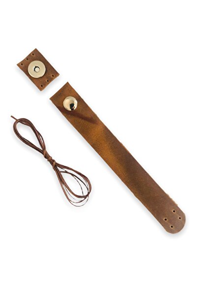 alfa tasarım atölyesi Husă pentru geantă din piele naturală - Magnet cu bandă...