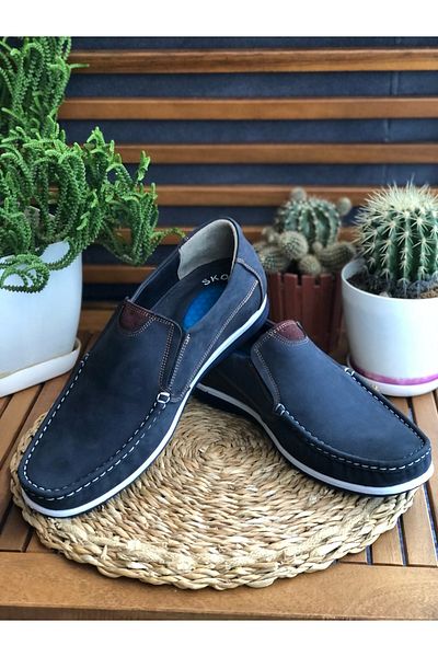Skoonpa Casual Genuine Leather Nubuck Adult Summer Handmade Men's Shoes