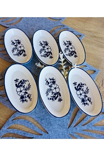 Genel Markalar Yasemin Model 6'lı Oval Küçük Kahvaltılık