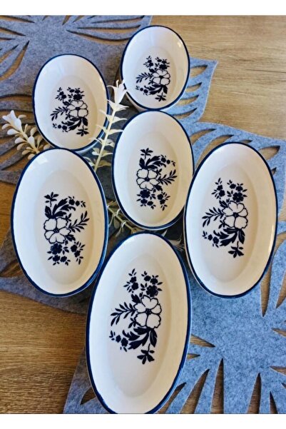 Genel Markalar Yasemin Model 6'lı Oval Küçük Kahvaltılık