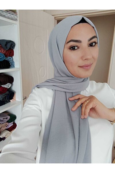 avzen şal Σάλι Airobincaz Ασημί Γκρι