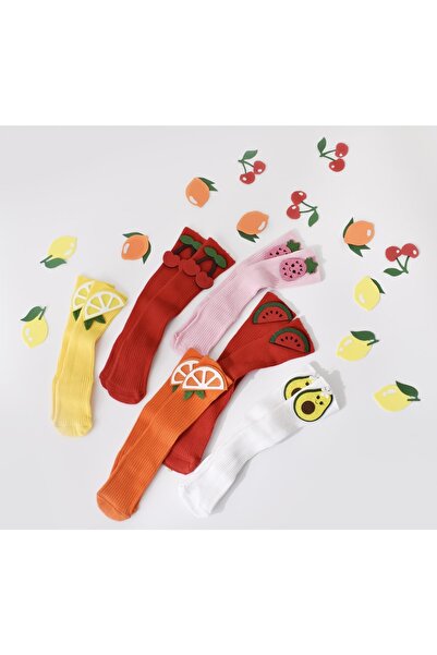 Little Ya Ya Love Baby Girl Set of 6 Mixed Fruit Socks
