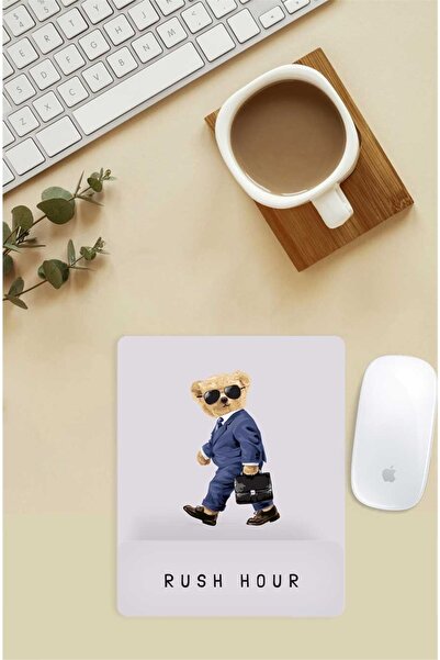 Gizeo Concept Mouse Pad cu model Teddy cu costum și suport pentru încheietura...