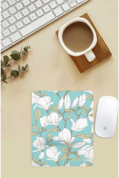 Gizeo Concept Mouse Pad cu model de flori cu suport pentru încheietura mâinii