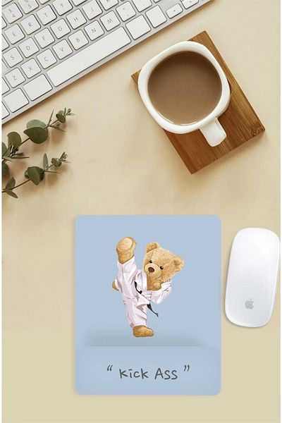 Gizeo Concept لوحة ماوس منقوشة من Kareteci Teddy مع دعم للمعصم
