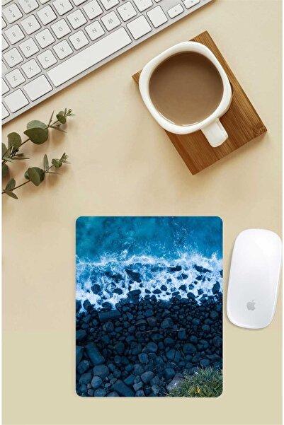 Gizeo Concept Mouse Pad cu model Wave And Rocks cu suport pentru încheietura mâinii