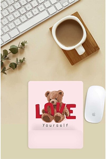 Gizeo Concept Love Teddy Desenli Bilek Destekli Mouse Pad