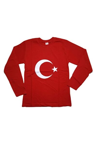 FLASHIGH Türk Bayrağı Çocuk Tişört Ayyıldız