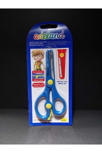 Adel Spring Protected Children's Scissors Blue