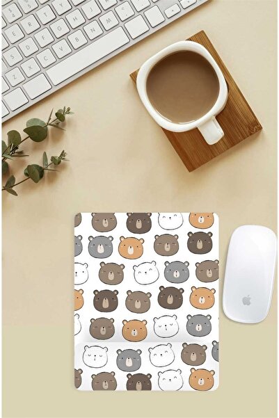 Gizeo Concept Mouse Pad cu model de ursuleț de pluș mixt cu suport pentru înc...