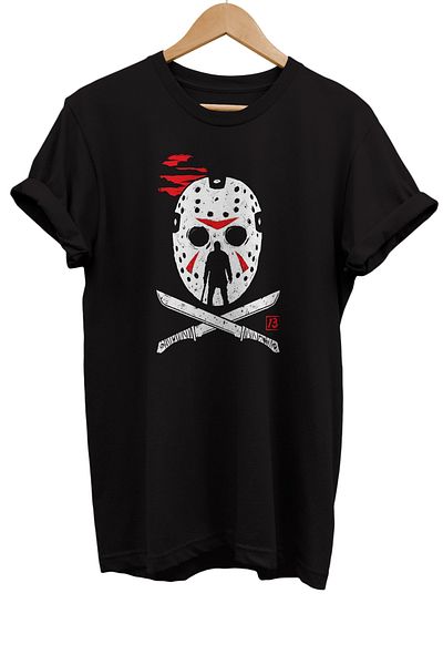 remonz Friday The 13th Jason Printed 100% Cotton Oversize T-shirt