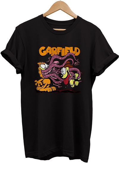 remonz Μπλουζάκι Garfield Printed 100% Cotton Oversize