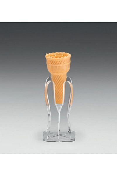 Zicco Acrylic Single Ice Cream Serving Stand 6 X 6 X H: 11 cm