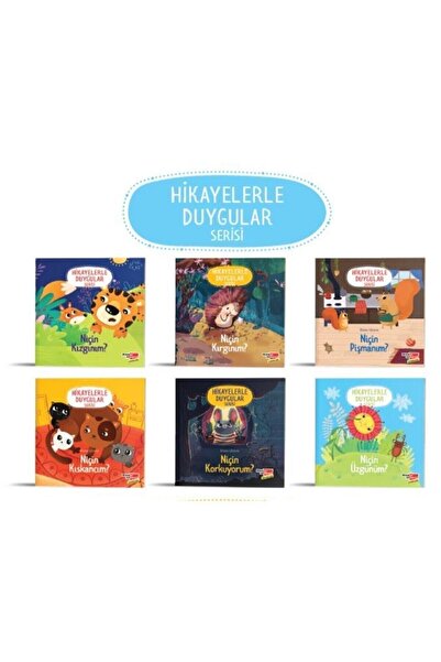 Dikkat Atölyesi Yayınları Hikayelerle Duygular Serisi 6 Eğitici Kitap Set (2-...