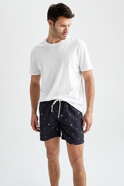 DeFacto Badeshorts - Dunkelblau - Unifarben