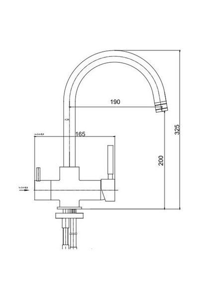 Eca Dual Flow Water Purifier Double Flow Kitchen Faucet102118137