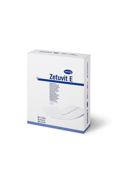 Hartmann Zetuvit E 20x20cm - غطاء جرح معقم عالي الامتصاص 15 قطعة