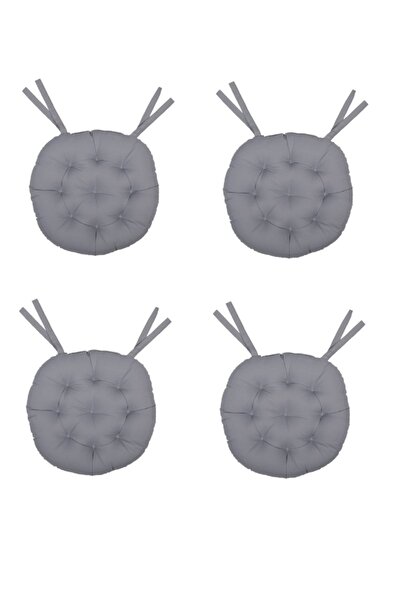 Kuscini 4 Lü -özel Set- Pofidik Natura 40 Yuvarlak Bağcıklı Sandalye Minderi ...
