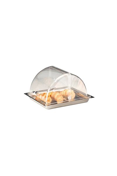Zicco Polycarbonate Rolltop Covered Housing Container with Steel Tray