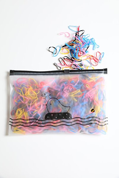 ŞEN AKSESUAR 1200 de bucăți de elastice pentru împletire în culori mixte cu p...