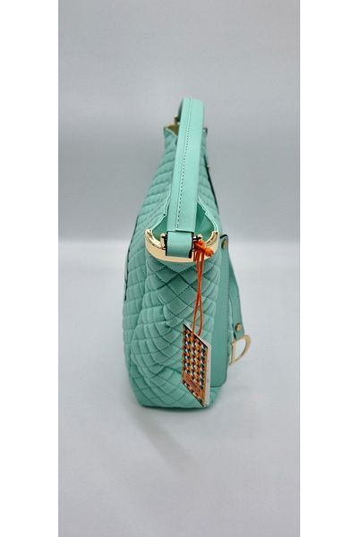 DSN Quilted Women's Mint Hand and Shoulder Bag