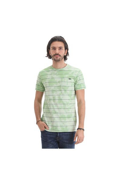 Vans Ανδρικό μπλουζάκι 0a7pmuyv91-r Tıedye Checkerstrape II γαλάζιο